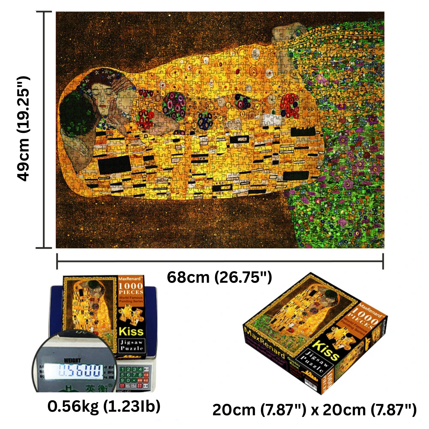 Gustav Klimt's "The Kiss"